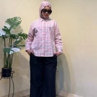 Kemeja Triset Standar/Kemeja Lengan Panjang Wanita