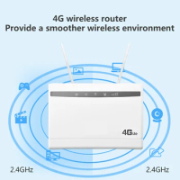 HUASIFEI Unlocked 4G LTE Router 300Mbps Wireless CPE 3G/4G LTE Mobile Wifi Hotspot With Sim Card Slot Up 32Users WIFI for office