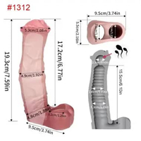 FAAK Hollow Dildos Silicone Male Enlarge Pe nis Sleeve Realistic Extender Pe nis Pump with Co ck Rin