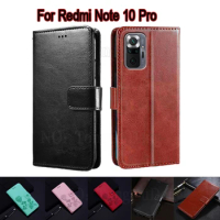 Flip Case For Xiaomi Redmi Note 10 Pro Cover Phone Protective Shell Funda For Redmi Note10 Pro Case Wallet Leather Book Capa Bag