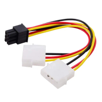【kurumapop】大雙顯示卡供電線(雙大4Pin轉6Pin/雙大4Pin轉8Pin/電源連接線/轉接線)