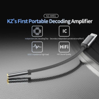 Type-C To 3.5mm Jack Audio Adapter 32bit/384kHz Hi-Fi DAC + IC Amplifier Dual Chip Audio Dongle DAC + IC Audio Amplifier
