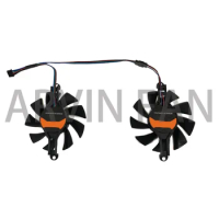 1 Set 75MM P106-100 Cooling Fan For 51RISC GTX1050 2GB GTX1050Ti-4GD5 V2 GTX 950 1060 GTX1060 iGame Video Graphics Card
