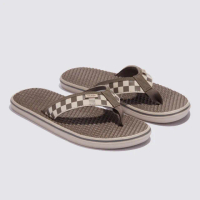 【VANS 官方旗艦】MTE La Costa Lite 男女款咖啡色棋盤格拖鞋