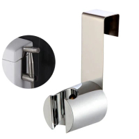 2024 New Toilet Bidet Sprayer Holder Stainless Steel Shower Holder Free Nail Bidet Hook Holder Wall Shower Head Holder Sprayer