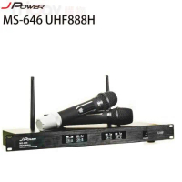 J-POWER 杰強 MS-646 UHF888H 震天雷 專業無線麥克風 主機+大音頭 2支麥克風標準音頭