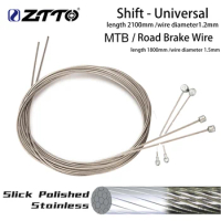 ZTTO MTB Brake wire Road Bike Brake Slick Polished Stainless steel Line Fixed Gear Shifting Gear Shifter Cable Core Inner Wire