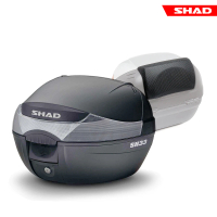 SHAD 可攜式-快拆行旅箱組合 SH33箱+靠背(原廠公司貨 SH33-31x43x42cm)
