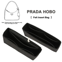 EverToner Fits For Prada Hobo Bag Under Arm Cloth Insert Bag Organizer Makeup Handbag Organizer Travel Inner Purse Portable Cosm