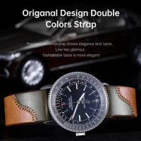 Maikes Original Design Watch Strap, Quick Release, Handmade, Accessories, Full Grain Leather Watch bands, For Breitling, IWC