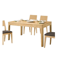 【MUNA 家居】希芙5尺原木實木餐桌/A765/不含椅(桌子 餐桌 休閒桌)