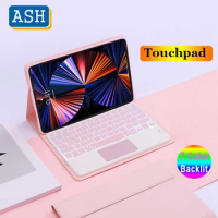 ASH Touchpad Backlit Keyboard Case for Samsung Galaxy Tab A 10.1 2019 T510 T515 A 10.5 A8 A7 10.4 S4 S5e S6 Lite S8 S7 Cover