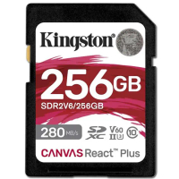 【Kingston 金士頓】256GB SDXC Canvas React Plus V60 280MB SDR2V6/256GB UHSII 記憶卡(相機記憶卡)