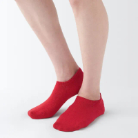 【MUJI 無印良品】女棉混淺口直角襪(共3色)