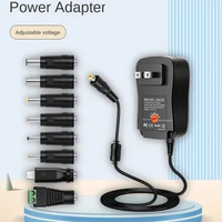 Universal Adaptor Charger Mains Plug 3V-12V Adjustable AC/DC Adapter Power Supply 2A 30W Power Adapter for LED Light Bulb Strip