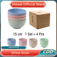 MOOOI Mangkuk jerami gandum 15cm mangkuk wheat straw mangkok jerami warna