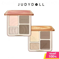 【COD】 JUDYDOLL Highlight&Contour ไฮไลท์และคอนทัวร์พาเลท สีสวย ฉ่ำวาว ติดทน กันน้ำ แก้ม Matte 9G คอน
