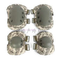 by dhl 100sets hot 4 Pcs/set Military Tactical Protective Elbow Knee Pad CS Extreme Sport Support Kneepad Combat Protector
