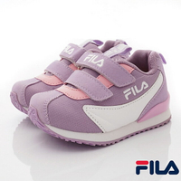 FILA斐樂頂級童鞋-輕量運動鞋7-J851V-911紫(中小童段