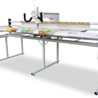 Original New Janome Quilt Maker 18" Long Arm Sewing Machine with 8' Quilting Frame