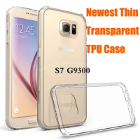 S7/S7 edge Clear Case 0.5MM Soft TPU Cover For Samsung Galaxy S7 G9300 / S7 edge Transparent Back Capa Newest Rubber Case