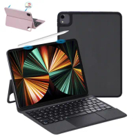 Touch Pad Keyboard Case For iPad Air 4 4th 10.9 Pro 11 2021 2020 2018 Cover Slim Magnetic Charging Funda with TPU Back Shell