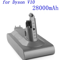 2023 New 25.2V 28000mAh Replacement Battery for Dyson V10 Absolute Cord-Free Vacuum Handheld Vacuum Cleaner Dyson V10 Battery