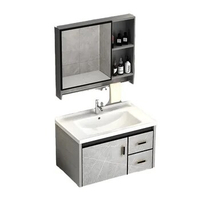 Modern minimalist bathroom cabinet combination bathroom washbasin, sink, sink, mirror cabinet