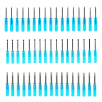 50pcs Mini 3.0/2.0mm Flat-blade Slotted Cross Head Small Screwdriver For Mobile Phone Xbox 360 Wireless Controller Repair Open