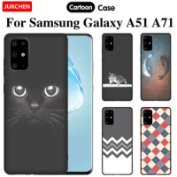JURCHEN Phone Cases For Samsung Galaxy A51 Cover SM-A515F A515FN A515X Cartoon Pattern For Samsung Galaxy A71 Case SM-A715F TPU