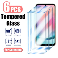 6PCS Screen Protector for Samsung S22 Plus S21 S20 FE 5G M31 M21 A72 Tempered Glass For Samsung A73 A53 A33 A23 A52S A32 A22 5G