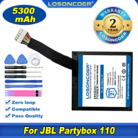 100% Original LOSONCOER 5300mAh For JBL PartyBox 110 JBLPARTYBOX110AM Speaker Battery (No fit PartyBox 100)