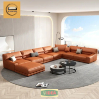 IDEA - Sofa Letter U Sofa Ruang Tamu Keluarga Besar Modern Elegant