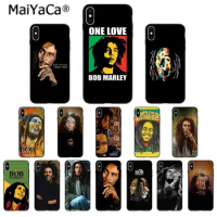 MaiYaCa Bob Marley TPU Soft Phone Case Cover for Apple iPhone 8 7 6 6S Plus X XS MAX 5 5S SE XR 11 11pro max Cover