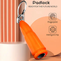 Mini Fingerprint Padlock Door Lock Smart Padlock Cabinet Lock Anti-theft Lock Gym Luggage Padlock Waterproof Finger Print Locks