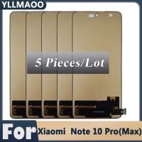 5 Pcs For Xiaomi Redmi Note 10 Pro / Note 10 pro Max LCD Display With Touch Screen INCELL Digitizer Assembly Replacement Parts