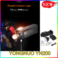 YONGNUO YN200 Studio Light TTL HSS 2.4G 200W Battery For YN560-TX YN560-TX Pro Canon Nikon Video Light Photography Lighting