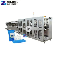 Low Price Fully Automatic Wet Wipe Making Machine Clean Single Sachet Wet Wipe Bag Forming Machine Daily Clean Cosmetic Cleaning