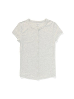 เสื้อผู้หญิง 9979 LONG BUTTON THROUGH TEE HTHR สี เทา