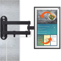 Mount For Echo Show 15 Swivel Horizontal Or Vertical, Extension Wall Mount Stand Black