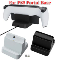 For PS Portal Charging Dock Streaming Handheld Type-C Charging Stand Game Console Charger Station for Sony PlayStation 5 Portal