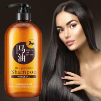300ml Horse Oil Shampoo Oil Control Hair Moisturizing Shine Enhancing Shampoos Anti-Frizz Moisture Recovery Anti-dandruff Shampo