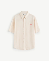 Áo Sơ Mi Nam Linen Thêu Form Regular - Routine 10S26SHS005