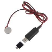 USB to 3V CR2032 Reliable Power Source with Adapter for Toy Remote H8WD