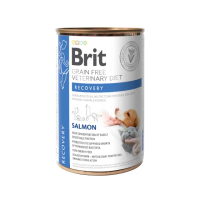 【Brit咘莉】犬貓用處方系列罐頭-照護調理配方-鮭魚 400g*6罐組(狗罐、貓罐)