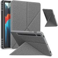 Multi-fold Case for Samsung Galaxy Tab S7 S8 11" Tablet SM-T870/X700 Smart Stand Cover for Tab S7 Plus 12.4" T970 S7 FE T730