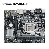 LGA 1151 For PRIME B250M-K Motherboard Support 6th/7th-Gen Core i7/i5/i3 CPU DDR4 2400MHz PCI-E 3.0 Placa-mãe 1151
