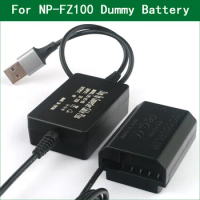 5V 2-4A USB To NP-FZ100 Dummy Battery for Sony Alpha a9, a7R III, A7R MARK 3, a7 III, A7 MARK 3 a9, a7R III, a7 III,A6600