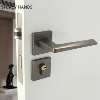 Modern Zinc Alloy Bedroom Door Lock High Quality Mute Security Door Locks Universal Deadbolt Lock Home Kitchen Hardware Lockset