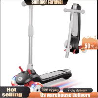 Electric Scooter for Kids, LED Light-up Wheels, 3 Height Adjustable, 3 Wheel Scooter for Kids 2-10Y, Best Children's Gifts